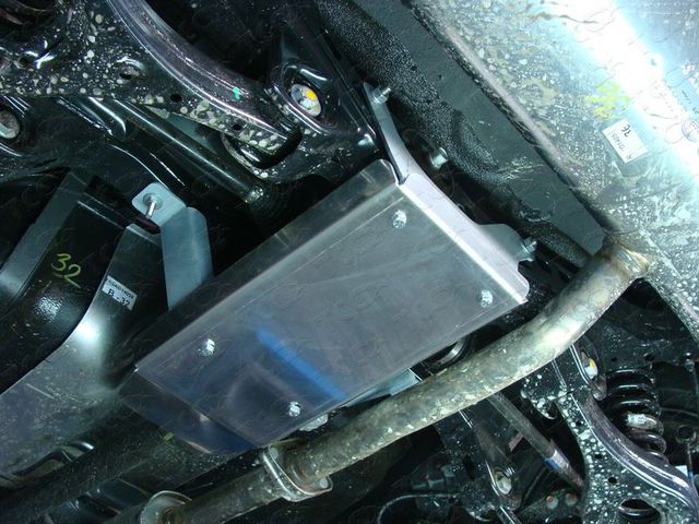 Защита алюминиевая ТСС (4 мм) для заднего дифференециала Kia Sportage III 4WD 2010-2015. Артикул ZKTCC00055