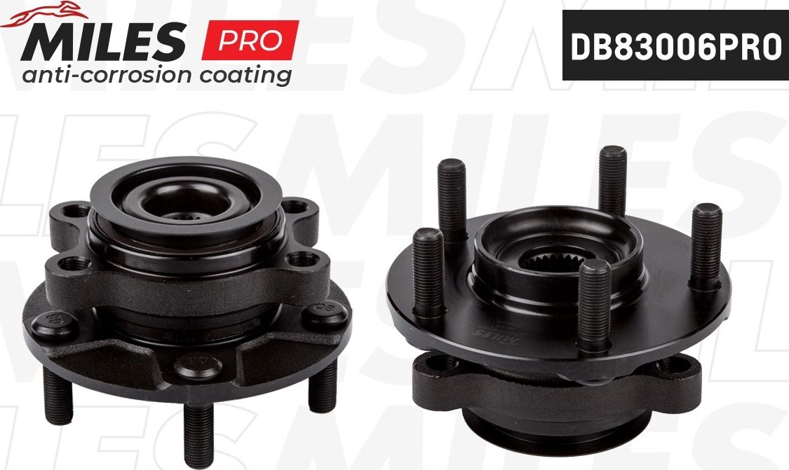 Ступица с подшипником NISSAN QASHQAI I/X-TRAIL/JUKE/RENAULT KOLEOS 07- пер.(с покрытием) (Miles). Артикул DB83006PRO