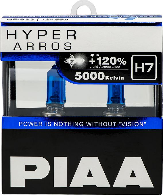 BULB HYPER ARROS 5000K H7 55W Лампа (Piaa). Артикул HE923H7