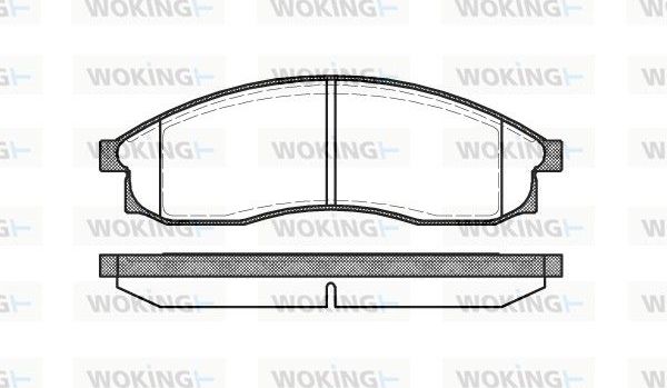 Тормозные колодки Woking. Артикул P5693.00