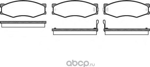 Тормозные колодки Remsa. Артикул 0184.02