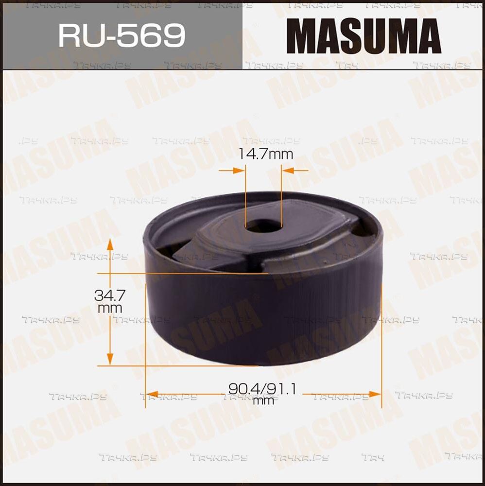Сайлентблок заднего рычага подвески Masuma. Артикул RU-569