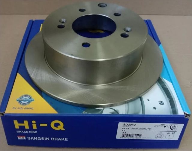 Тормозной диск Sangsin Hi-Q задний для Kia Cerato II 2009-2013. Артикул SD2042