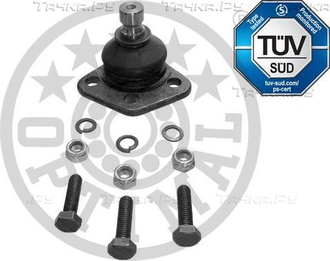 Шаровая опора Optimal TÜV certified передняя правая/левая нижняя для Porsche 924 1975-1977. Артикул G3-081