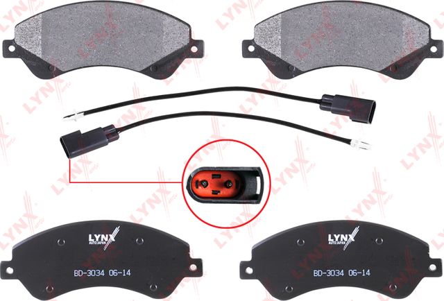 Тормозные колодки LYNXauto. Артикул BD-3034