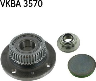 Ступичный подшипник (комплект) SKF задний для SEAT Inca I 1999-2003. Артикул VKBA 3570