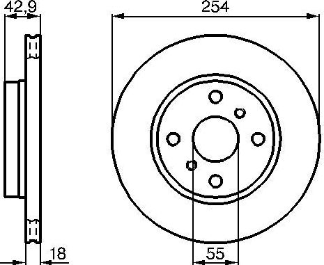 Тормозной диск Bosch. Артикул 0 986 478 585