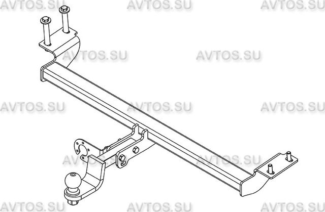 Фаркоп AvtoS для Chery Tiggo 5 2014-2016. Артикул CE 03