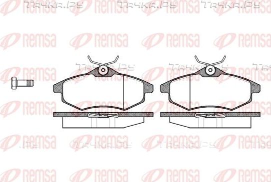Тормозные колодки Remsa передние для Citroen C3 I 2002-2010. Артикул 0881.00