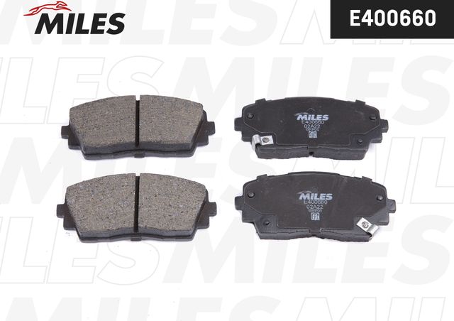 Тормозные колодки Miles (Low-Metallic). Артикул E400660