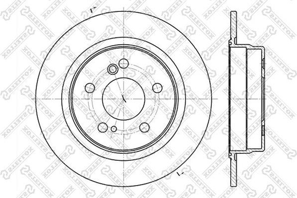 Тормозной диск Stellox. Артикул 6020-3326-SX