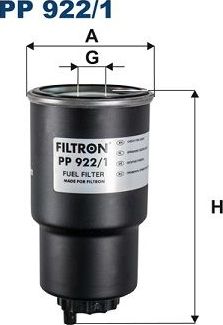 Топливный фильтр Filtron. Артикул PP 922/1