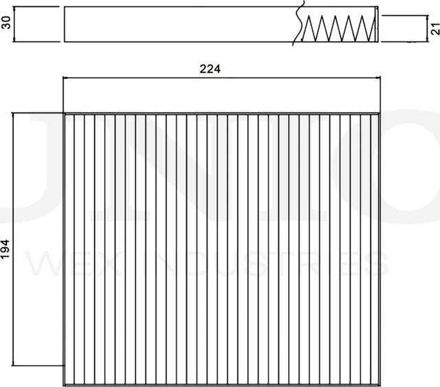 Фильтр салона (Unio). Артикул FLT-40074C