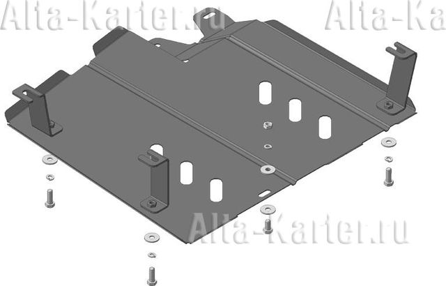 Защита Мотодор для топливного бака Renault Duster I 2010-2020. Артикул 01734