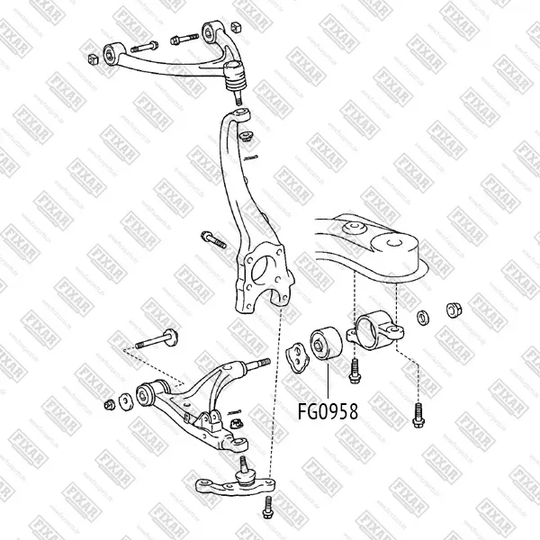 Сайлентблок рычага LEXUS LS430 00- передн.подв. (Fixar) Fixar. Артикул FG0958