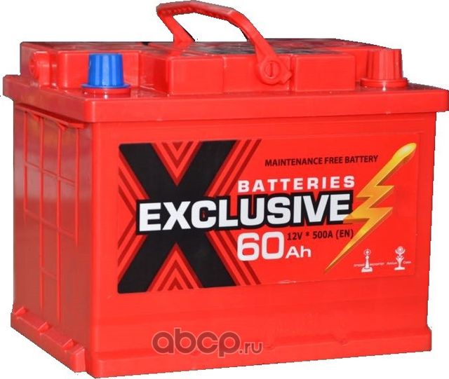аккумулятор EXCLUSIVE 60 А/ч 500A обр. п. (242х175х190) Казахстан (ETN-560 408 0. Артикул 6CT60VL0