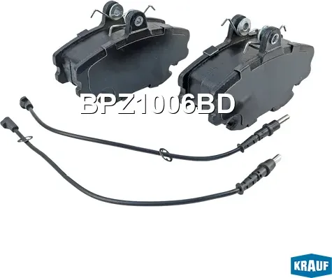 Колодки тормозные дисковые Krauf. Артикул BPZ1006BD