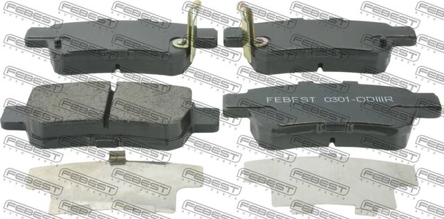 Тормозные колодки Febest. Артикул 0301-ODIIIR