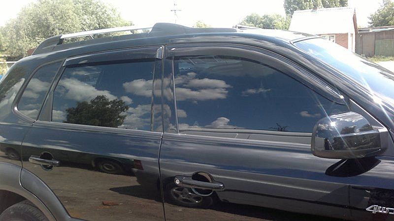 Дефлекторы Cobra Tuning для окон Hyundai Tucson I 2004-2009. Артикул H21604