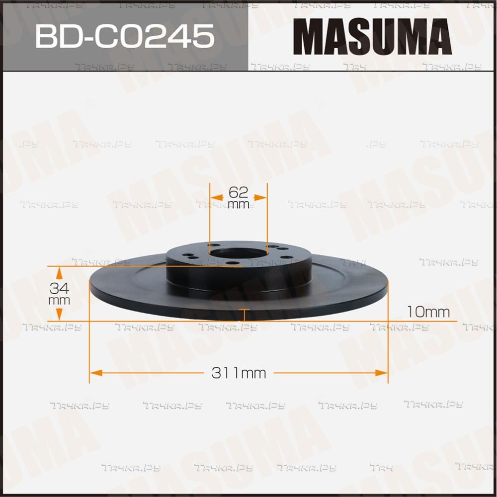 Диск тормозной MASUMA,. Артикул BDC0245