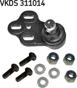 Шаровая опора SKF передняя правая нижняя для Audi S2 I 1990-1996. Артикул VKDS 311014