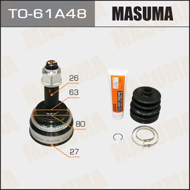 Шрус наружный (граната) Masuma передний для Lexus RX II 2003-2008. Артикул TO-61A48