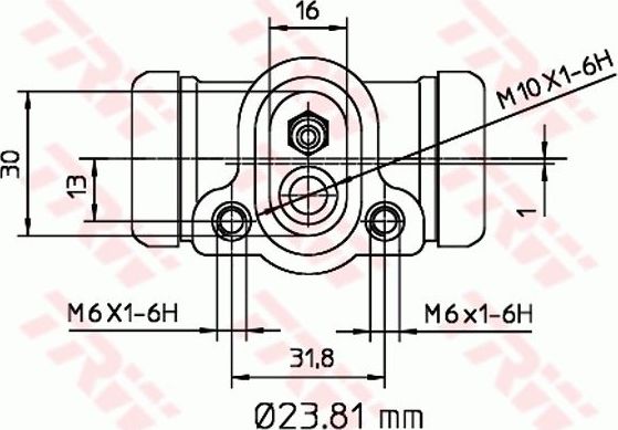 Тормозной цилиндр TRW задний правый/левый для BMW 3 III (E36) 1990-1999. Артикул BWK103