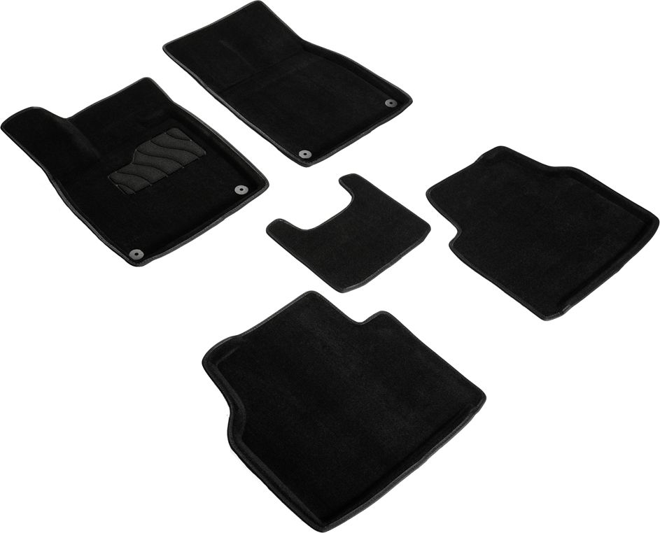 Коврики Seintex 3D ворсовые для салона Volkswagen ID.4 CROZZ 2020-2026 Черные. Артикул 99126
