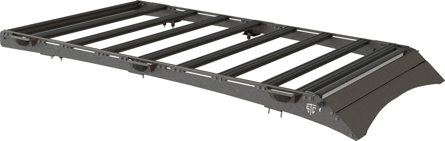 Экспедиционный багажник STC для Suzuki Grand Vitara III 2005-2015 Шторка дальний и рабочий свет. Артикул STC-SGV-TR1-L1L3