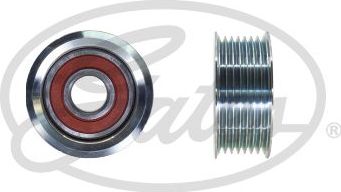 Направляющий (ведущий) ролик приводного поликлинового ремня Gates (Металл) для Honda Civic IX 2012-2016. Артикул T36839