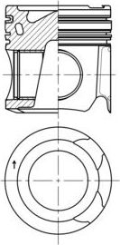 Поршень Kolbenschmidt для Mercedes-Benz Integro 2013-2026. Артикул 41276600