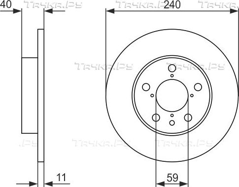 Тормозной диск Bosch. Артикул 0 986 478 444