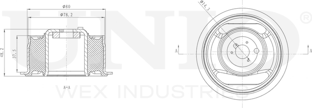 Сайлентблок рычага подвески (Unio). Артикул RMP-20216