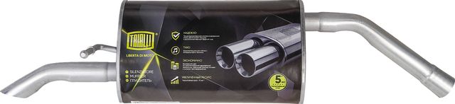 Глушитель (задняя часть) Trialli для Peugeot 2008 I 2013-2026. Артикул EMM 2003