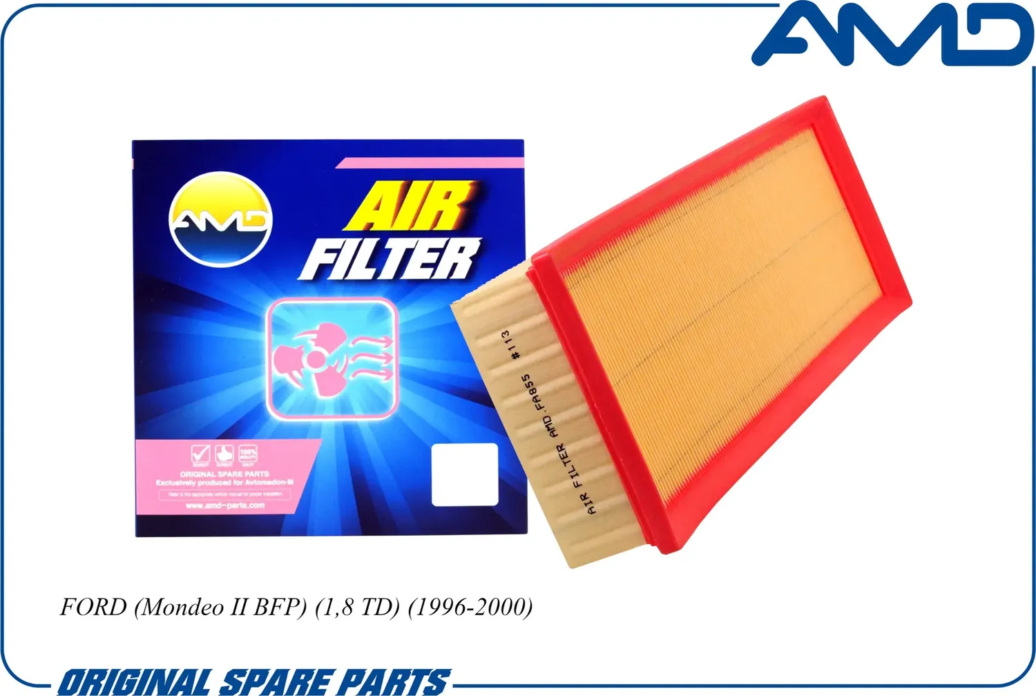 Фильтр воздушный FORD MONDEO 1.8 TD (AMD). Артикул AMD.FA855