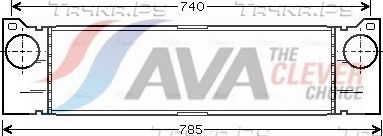 Интеркулер AVA для Mercedes-Benz Viano I (W639) 2003-2014. Артикул MSA4370