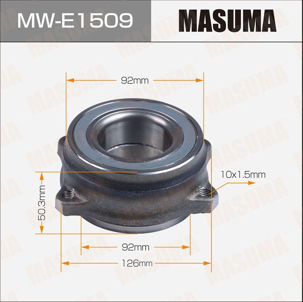 Ступица колеса с интегрированным подшипником Masuma. Артикул MW-E1509