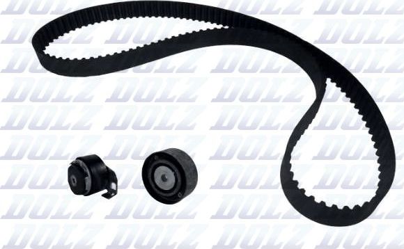 Ремень ГРМ с роликами (комплект) Dolz для Renault Espace III 1996-2000. Артикул SKD019