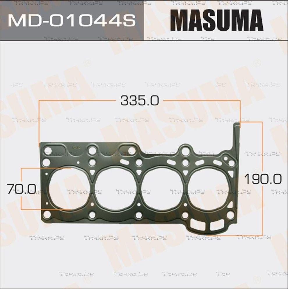 Прокладка ГБЦ Masuma для Toyota Echo 1999-2005. Артикул MD-01044S