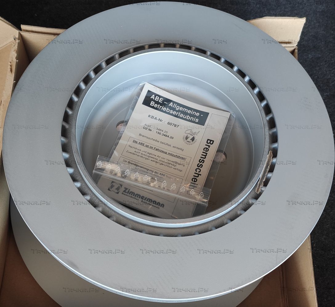 Тормозной диск Zimmermann Coat Z задний для BMW 5 VI (F10/F11/F07) 2009-2017. Артикул 150.3484.20