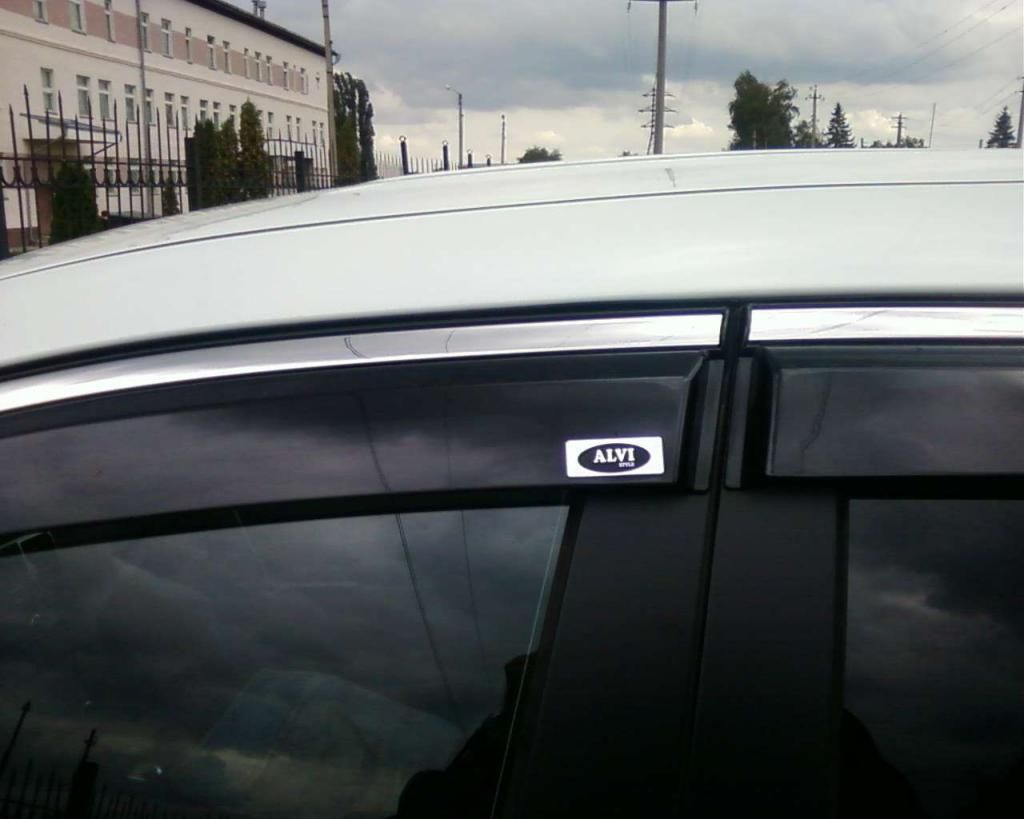 Дефлекторы Alvi-Style для окон с нержавеющим молдингом Honda CR-V V 2017-2026. Артикул ALV407M
