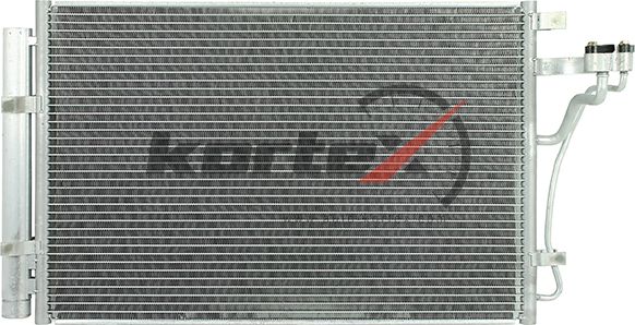 Радиатор кондиционера [с ресивером] (Kortex). Артикул KRD2172