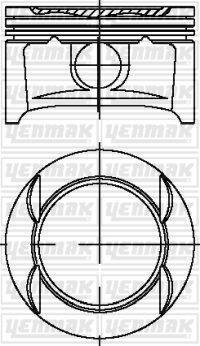 Поршень Yenmak для Opel Adam I 2012-2019. Артикул 31-04214-050