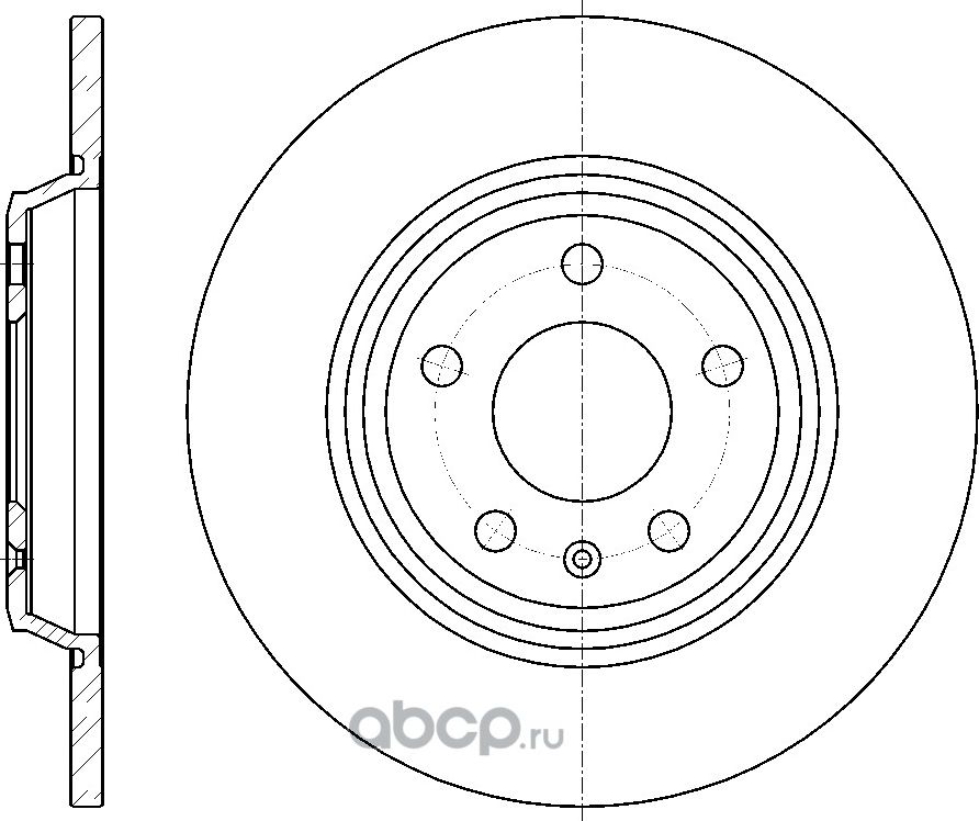 Диск тормозной (G-Brake). Артикул GR01775