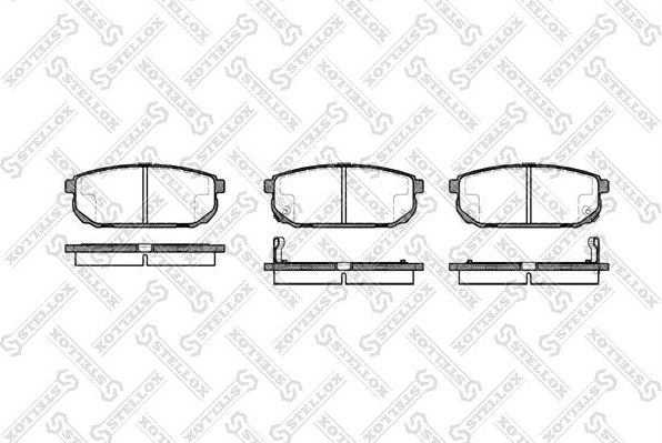 Тормозные колодки Stellox. Артикул 1053 002B-SX