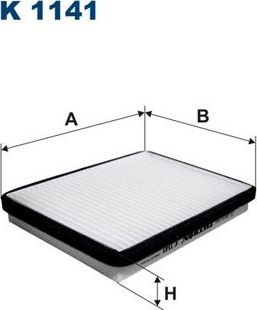 Салонный фильтр Filtron для ВАЗ 2110 1998-2012. Артикул K 1141