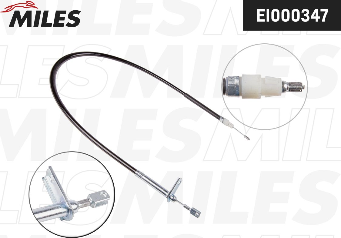 Трос ручника (тросик ручного тормоза) Miles. Артикул EI000347