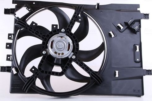Вентилятор радиатора двигателя Nissens (полимерный материал) для Fiat Punto III Punto Evo 2009-2012. Артикул 85564