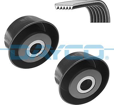 Приводной ремень поликлиновой с роликами (комплект) Dayco для Peugeot 307 I 2000-2008. Артикул KPV375