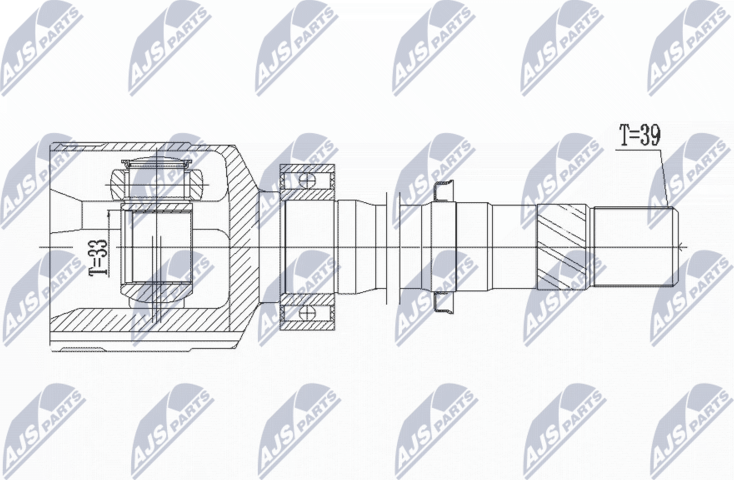 Шрус внутренний (граната) NTY. Артикул NPW-RE-076